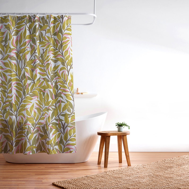 Rideau de douche Avenie, Green Floral 27
