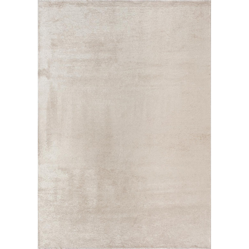 Rhuan Solid Colour Hand Loom Indoor / Outdoor Area Rug, Rectangle 5'3" x 7'7"