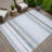 Machine Washable Indoor/Outdoor Chantille ACN2330 Stripes Rug-1029554281