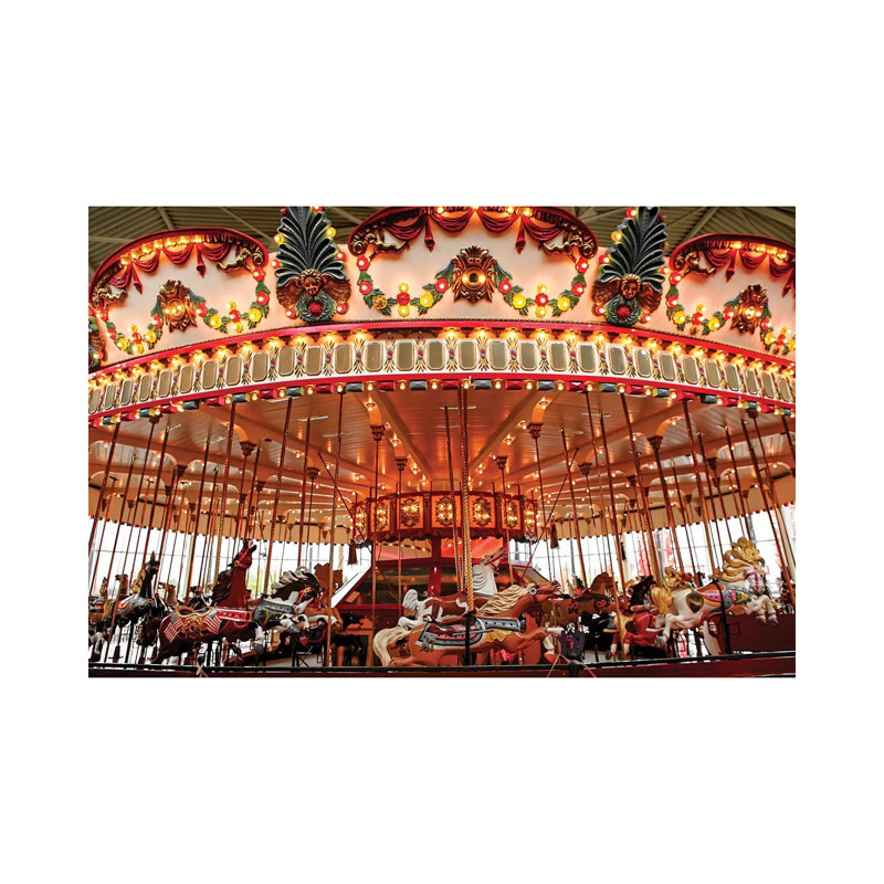 Carousel I - Wrapped Canvas Print, 20.32cm H x 30.48cm W x 1.91cm D