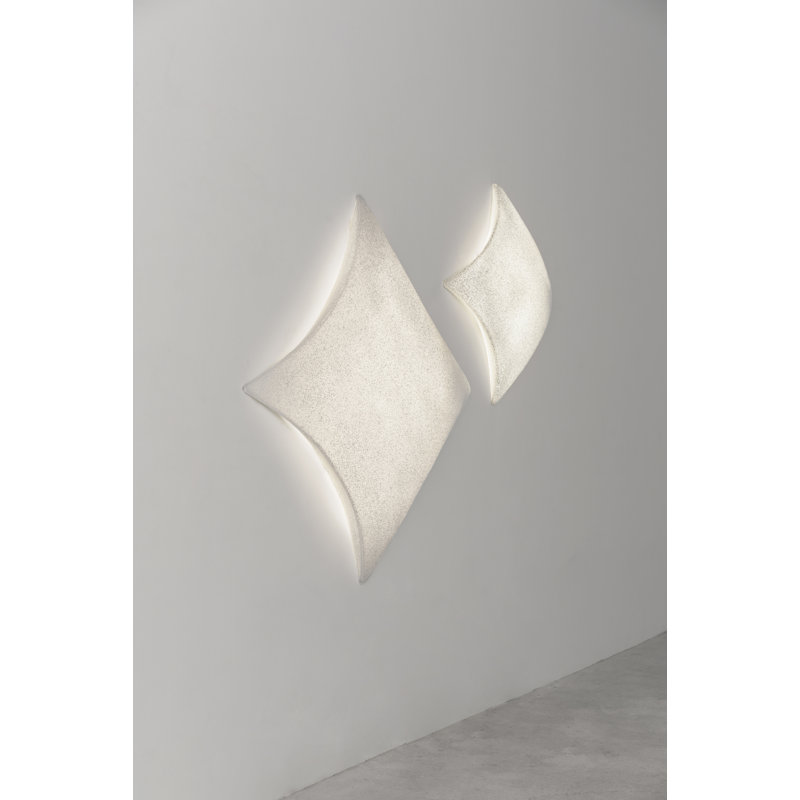 Kite 1 - Light LED Flush Mounted Sconce, White, 17 W