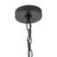 Luminaire suspendu noir à 6 lumières Raynne