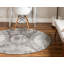 Tapis rond en granit ikat Ahron
