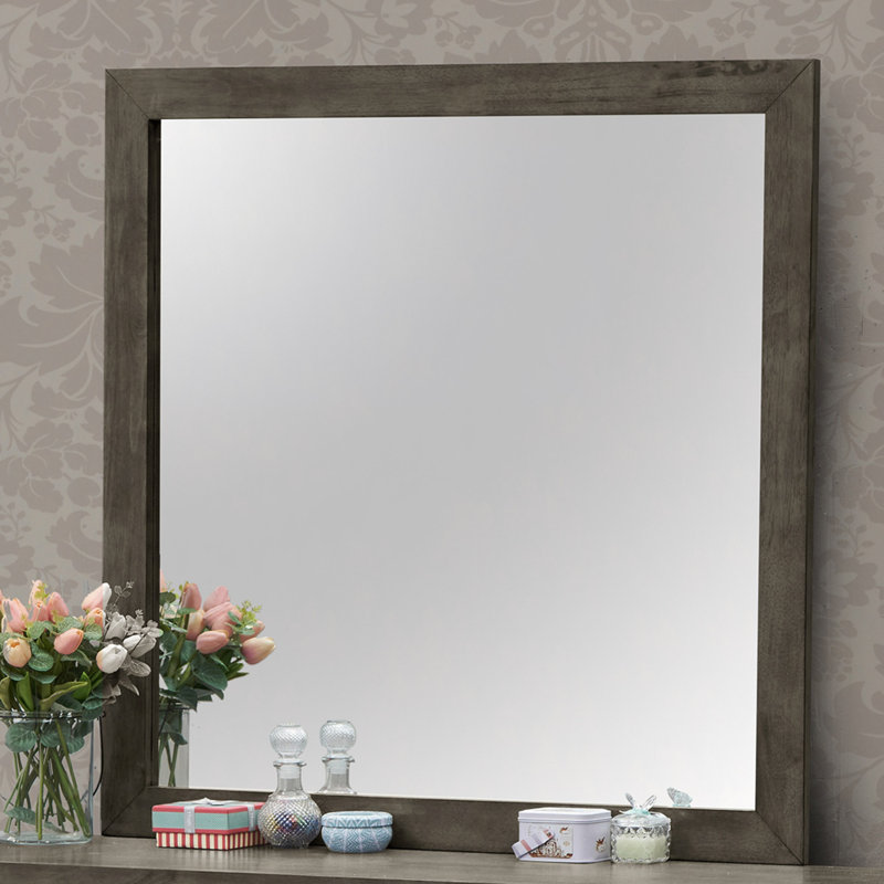Miroir mural chic Chic, Gris