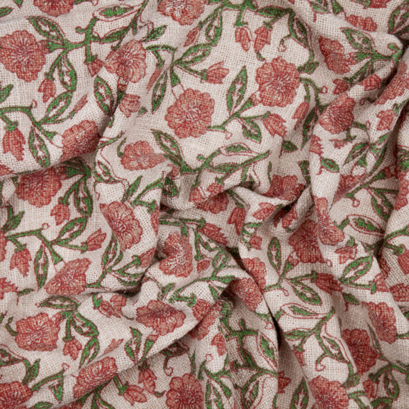 Delphine Throw Machine Woven Throw Blanket, Pink