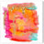 Aquarelle abstraite « New Yorker in Spring »- reproduction d'art graphique à l'acrylique-134463685-134463695