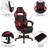 Bridesdale Gaming Bundle-Cup/Headphone Desk & Reclining Footrest Chair-1426605479