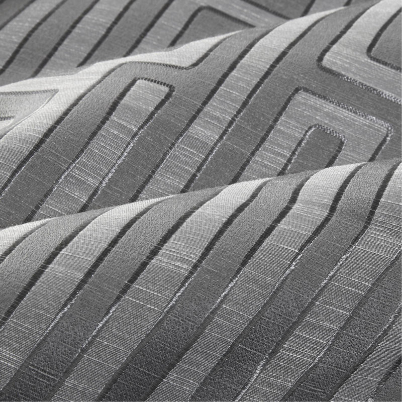 Ensemble d'édredon jacquard 10 pièces gris