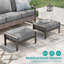 Canapé 3 pièces avec table d'appoint, canapé de conversation pour patio-108198521