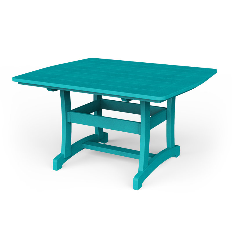Table de salle à manger Stella, Bleu Aruba, H 30 po x l 53 po x P 45 po