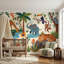 Papier peint animaux tropicaux, jungle tropicale-414616787-414616790