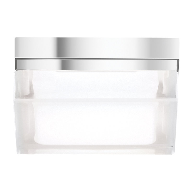 Boxie 1 - Light LED Flush Mount, Chrome, 3000K
