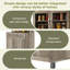 Buffet de cuisine avec huche et portes vitrées Modern Kitchen Pantry