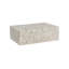 Table basse Chunk, rectangulaire, pierre romaine