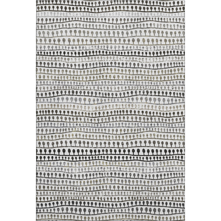 Premium Machine Washable Prisco Ivory Rug