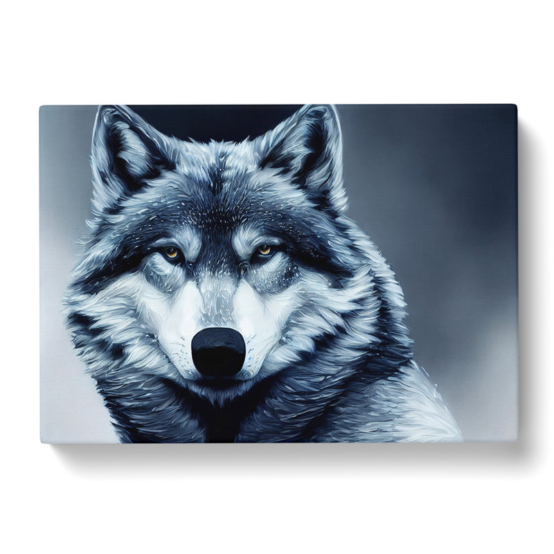 Wolf Portrait Vol.4 - Wrapped Canvas, 35cm H x 50cm W x 3cm D