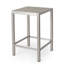 Table de bar d'extérieur avec cadre en aluminium et plateau en verre