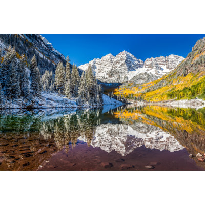 Aelani " Maroon Bells, Colorado, Snowy Mountains Reflect In The Lake " by Kanonsky