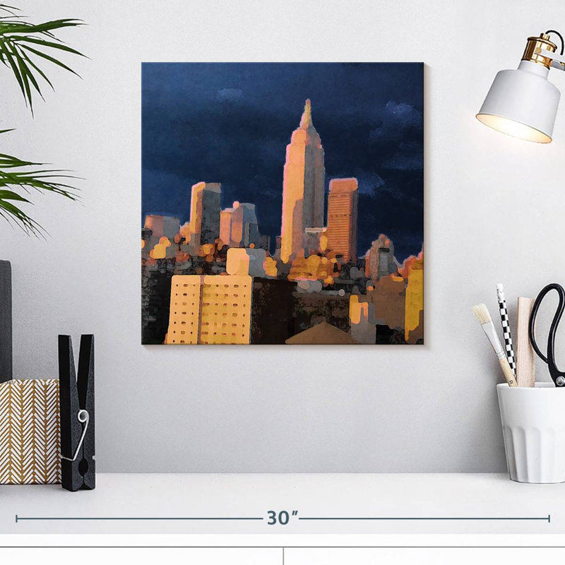 Lilie The City I, 16" H x 16" W