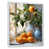 White Floater Framed