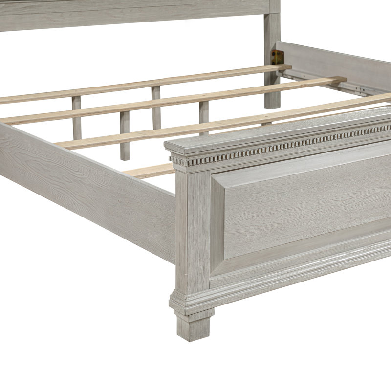 Izaguirre Upholstered King Panel Bed In Gray, King