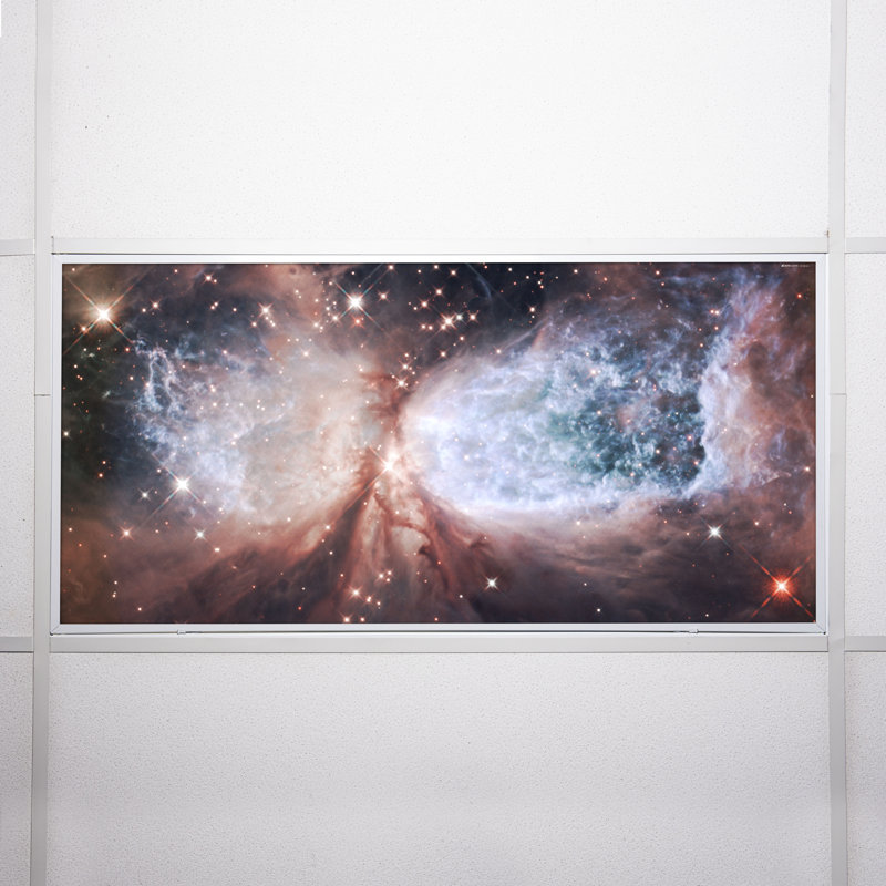 Couvertures de luminaire fluorescent astronomiques pour plafonniers - pour luminaire 2 x 4 - par Octo Lights