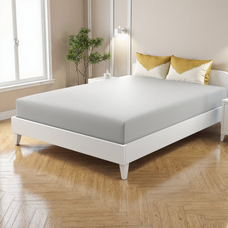 Matelas simple en mousse à mémoire de forme gélifiée de 10 po de taille TG - lit dans une boîte, technologie de transfert de mouvement bas pour un confort supérieur et un soutien rafraîchissant