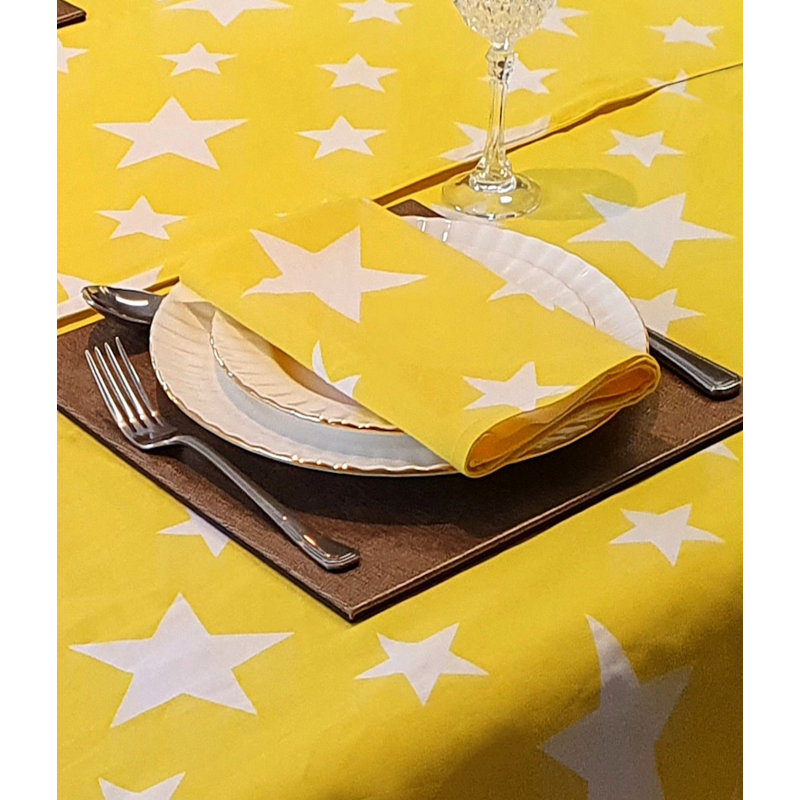 STARS Aalyvia Kitchenwise Cotton Napkins, Yellow