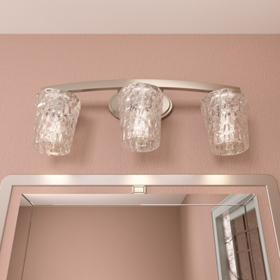 Saratoga 3 - Light Steel Dimmable Bathroom Vanity Light UL Certified