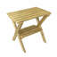 Rectangle Redwood Solid Wood Outdoor Bistro Table - 46 cm W 70 cm D