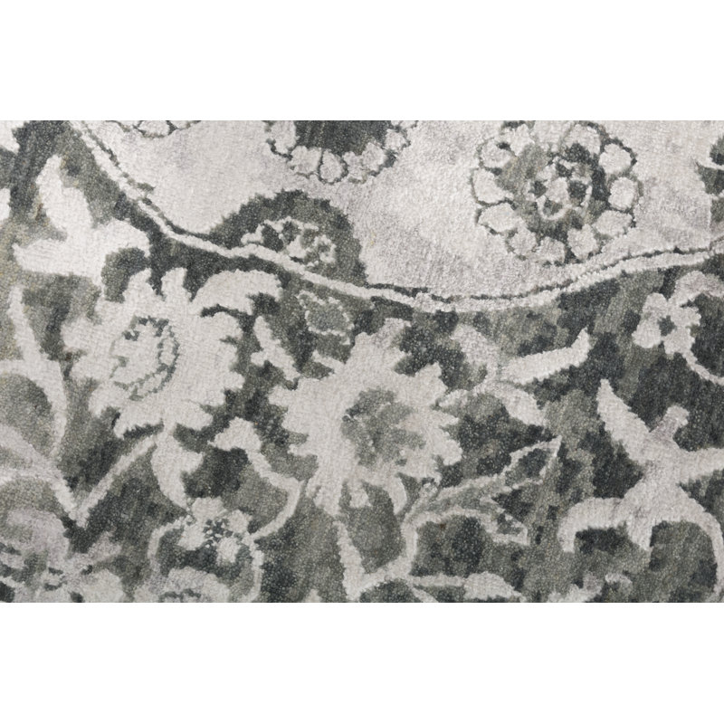 Handmade Cotton and Silk Oriental Area Rug