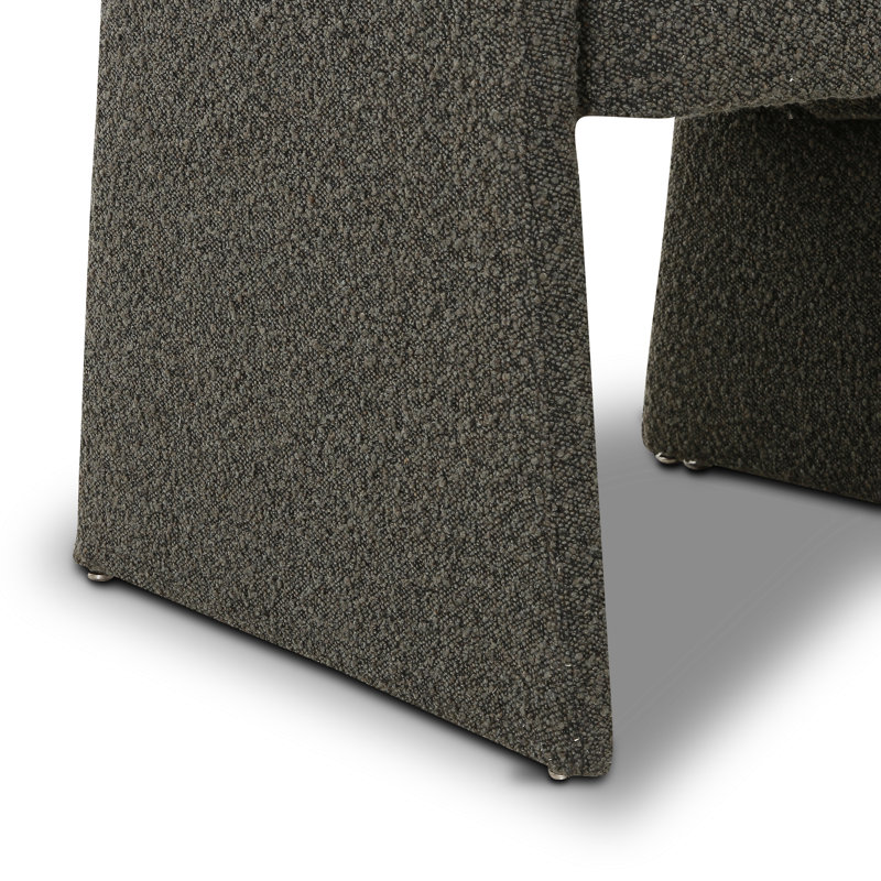 Chaise de salle à manger Rynisha Boucle, Gris foncé