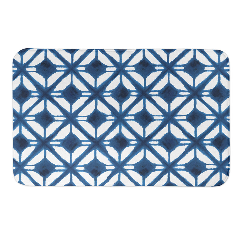 Tapis pour salle de bain Kinbrae, Bleu