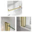 31 po x 32 po x H 55 po H flexible 180 ° Porte de douche pivotante réversible sans pare-baignoire, verre trempé 1/4 po (6 mm) avec nettoyage facile et bâton anti-déflagrant-129473254