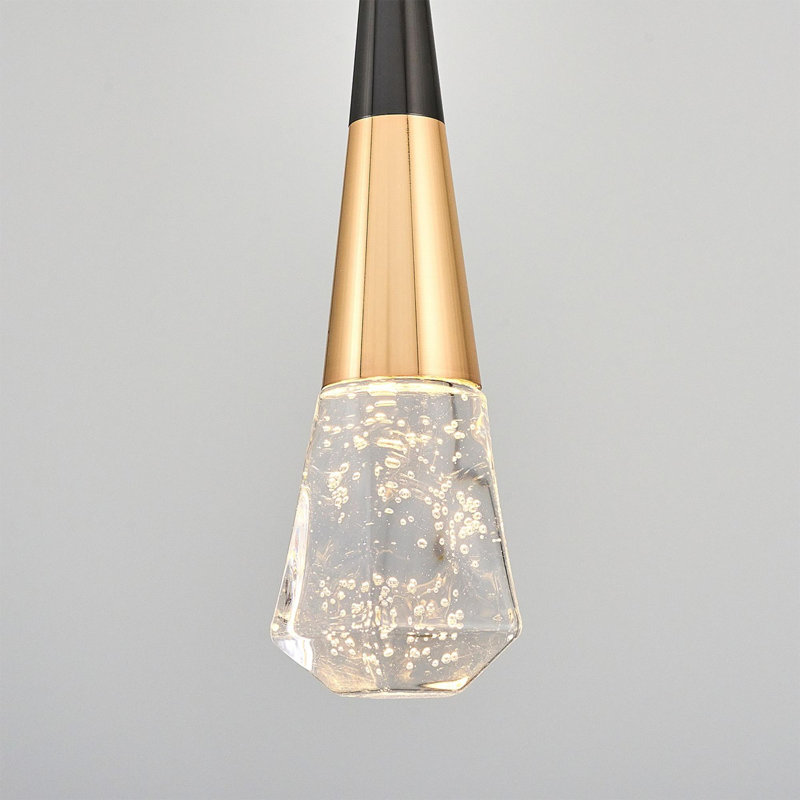 Cassen Elegant Chandelier with Polyester Body, Platinum & Black, 35.4 x 3.9 x 47.2 inches | 32W Integral LED, 3200 Lumens, 3000K | IP20 Rated, Stylish Lighting for Living Room, Dining Room & Entryway