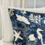 Édredon bleu 7 pièces en coton