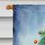 Drapeau de Noël maison de renne-112702271