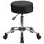 Tabouret réglable polyvalent et ergonomique avec base en chrome sans dossier Shari