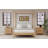 Solid Wood Canopy Bed Frame Four Poster Platform Bed with Slats Support