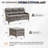 Meriline Wicker 3 - Person Modular Patio Sofa Seating Group With 6" Thick Cushions-122524754-122524757