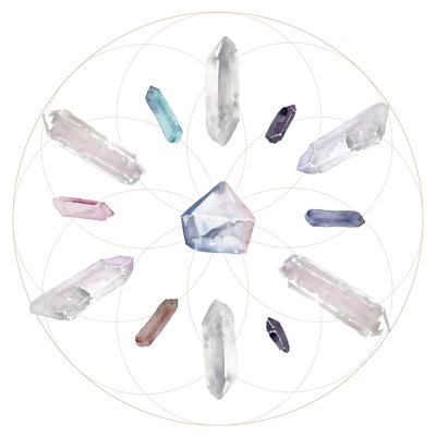 Crystal Matrix II by Jennifer Paxton Parker - Wrapped Canvas Painting
