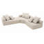 Canapé modulaire surdimensionné en forme de L Boneless