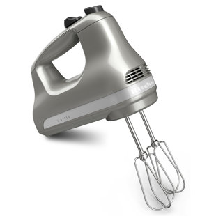  J-Jati Cake Mixer Hand Mixer Electric Cake Beater 5 Speed Powerful  Handheld Mixer Food, with Turbo and Easy Eject Button, Beaters and Dough  Hooks included Whipping Batter (White): Home & Kitchen