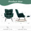 Chaise berçante en tissu Teddy-207878353