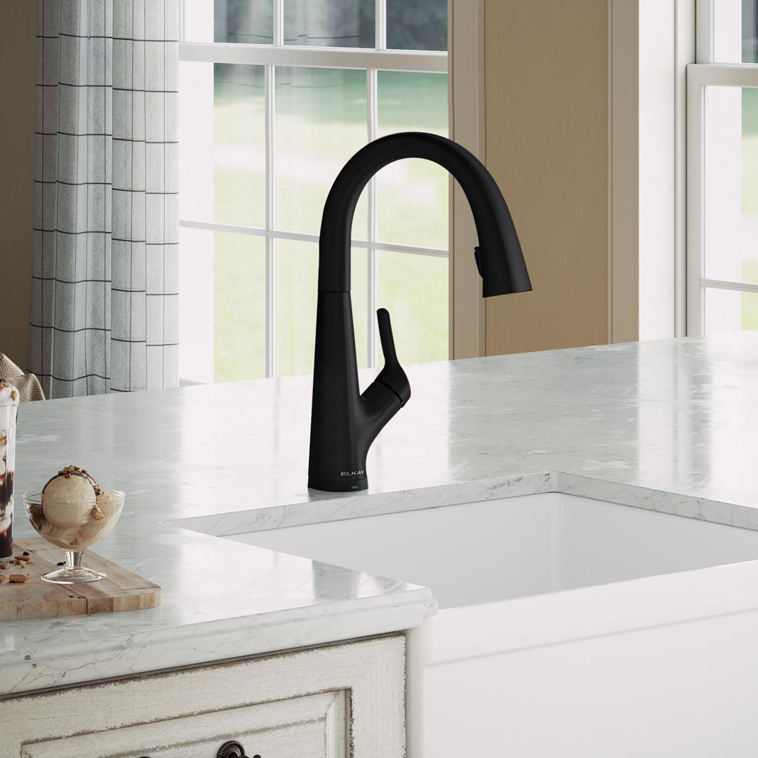Avado Pull Down Single Handle Kitchen Faucet Elkay 