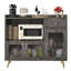 Armoire à vin, buffet avec portes-555583883