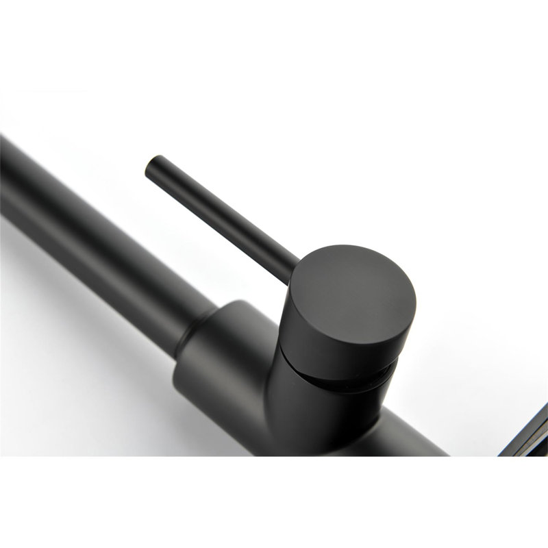 Kitchen Faucet With Pull Down Sprayer, Matte Black