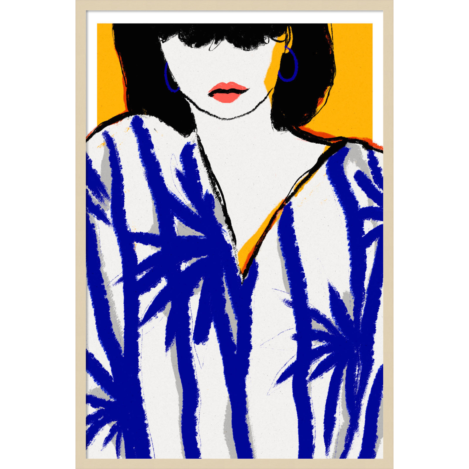 Galya "Summer Memories" Print by Treechild, Brown, 41" H x 28" W