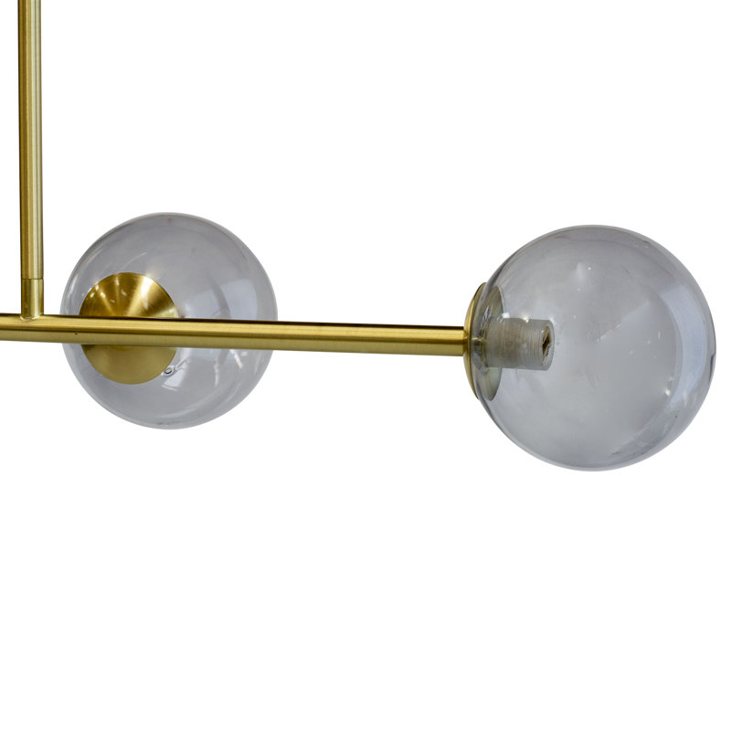 4 - Light Brown/Clear Sphere Pendant