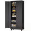Armoire de rangement en métal avec 4 tablettes réglables